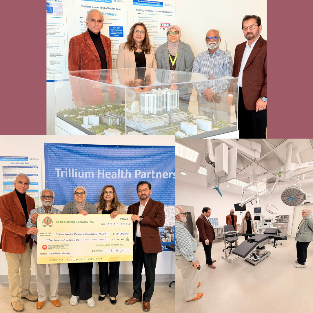 Executive Team Visit to Trillium HealthWorks Experience Centre and Donation Presentation